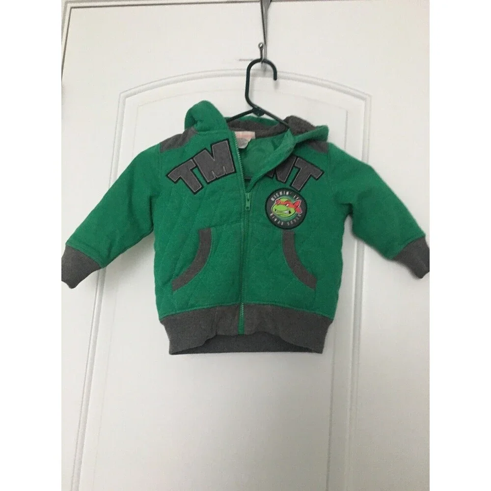 Teenage Mutant Ninja Turtles Toddler Boys Hoodie Coat Full Zip Size 2T